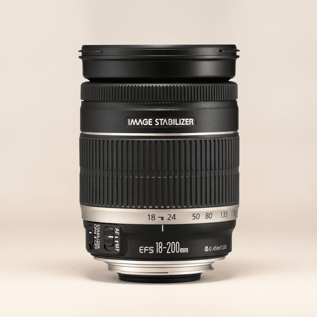 佳能 EF-S 18-200mm F3.5-5.6 IS (EF-S) lens image, 18-200mm