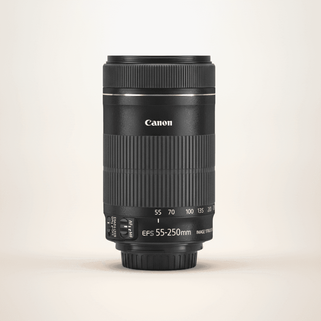 佳能 EF-S 55-250mm F4-5.6 IS STM (EF-S) lens image, 55-250mm