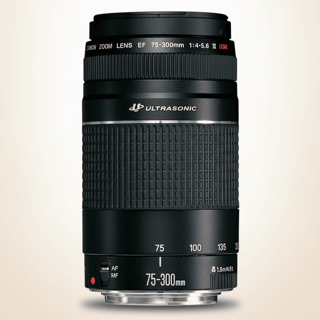 佳能 EF 75-300mm F4-5.6 III USM (EF) lens image, 75-300mm